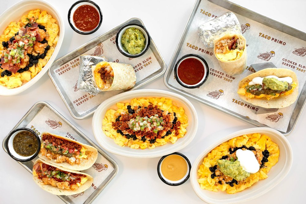Taco Primo breakfast spread